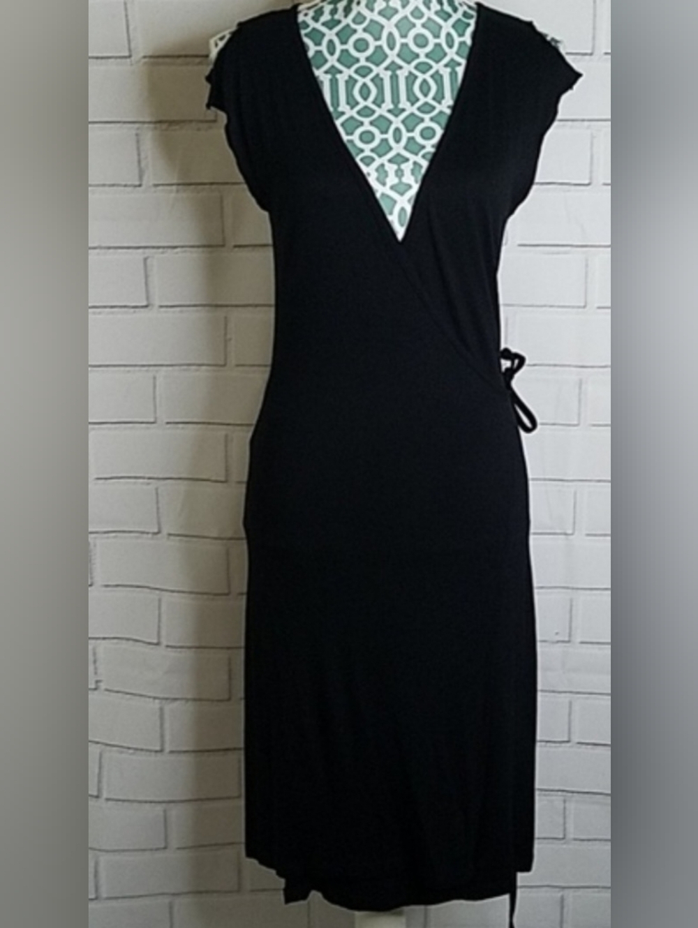 Black Wrap Dress - Women
